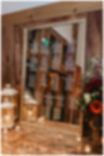 Mirror Seating Chart at Reception