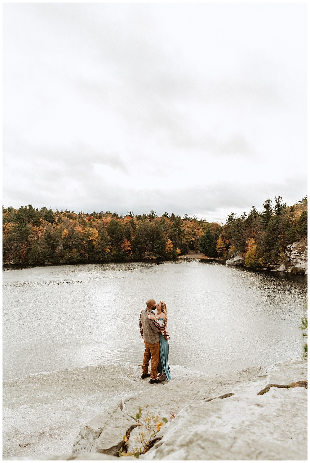 Autumn Mountain Engagement Session in Minnewaska NY