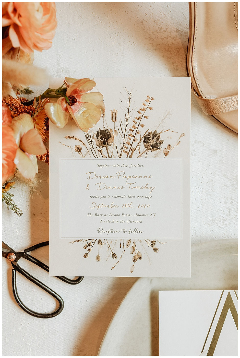 Boho Summer Wedding Details and Stationery