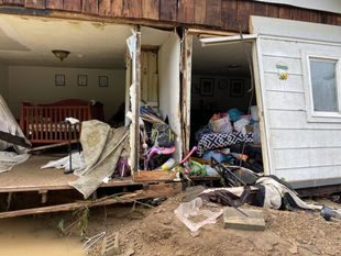 Flooding Along Route 3 In West Hamlin