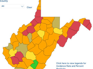 WV DHHR: 20 New Deaths, Number of Red Counties Continues to Drop