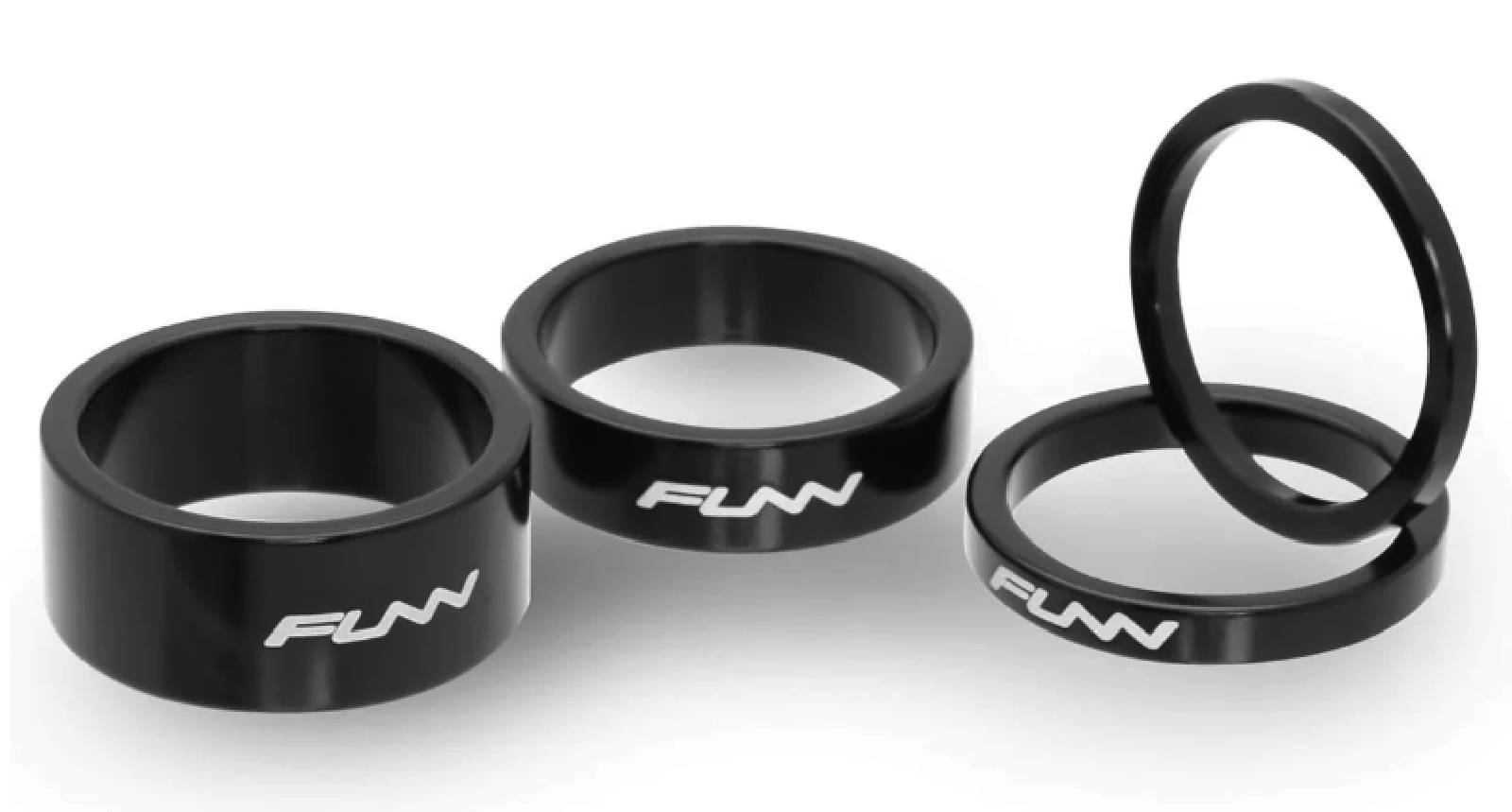 Kit Entretoises DESCEND x4 (3/5/10/15mm) Noir