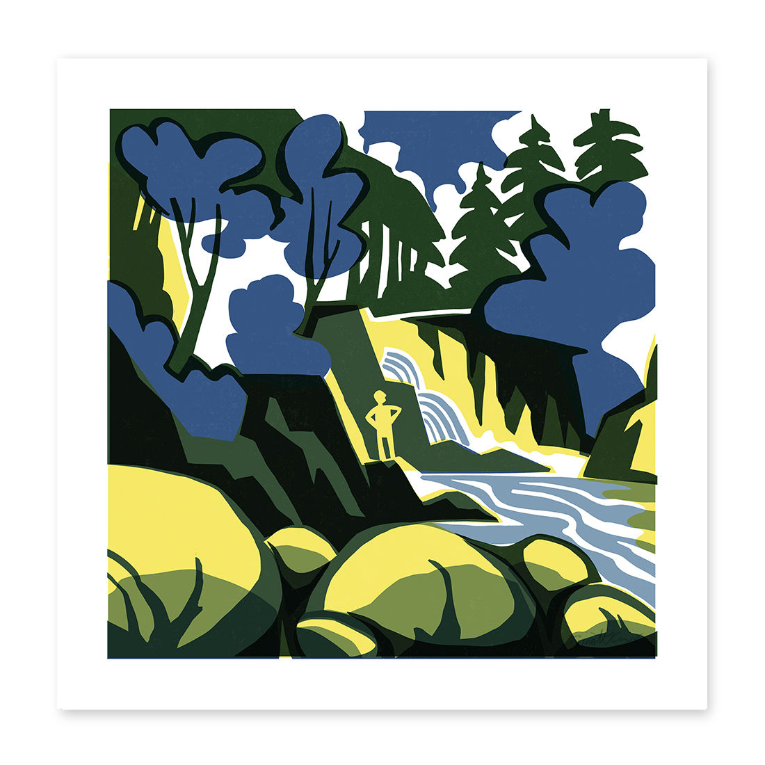 Conwy Falls | landscape art print
