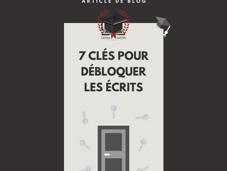 7 clés à acquérir pour débloquer les écrits du CAPEPS