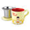 Thumbnail: Ivory Mug - Ceramic Mug with Stainless Steel Infuser