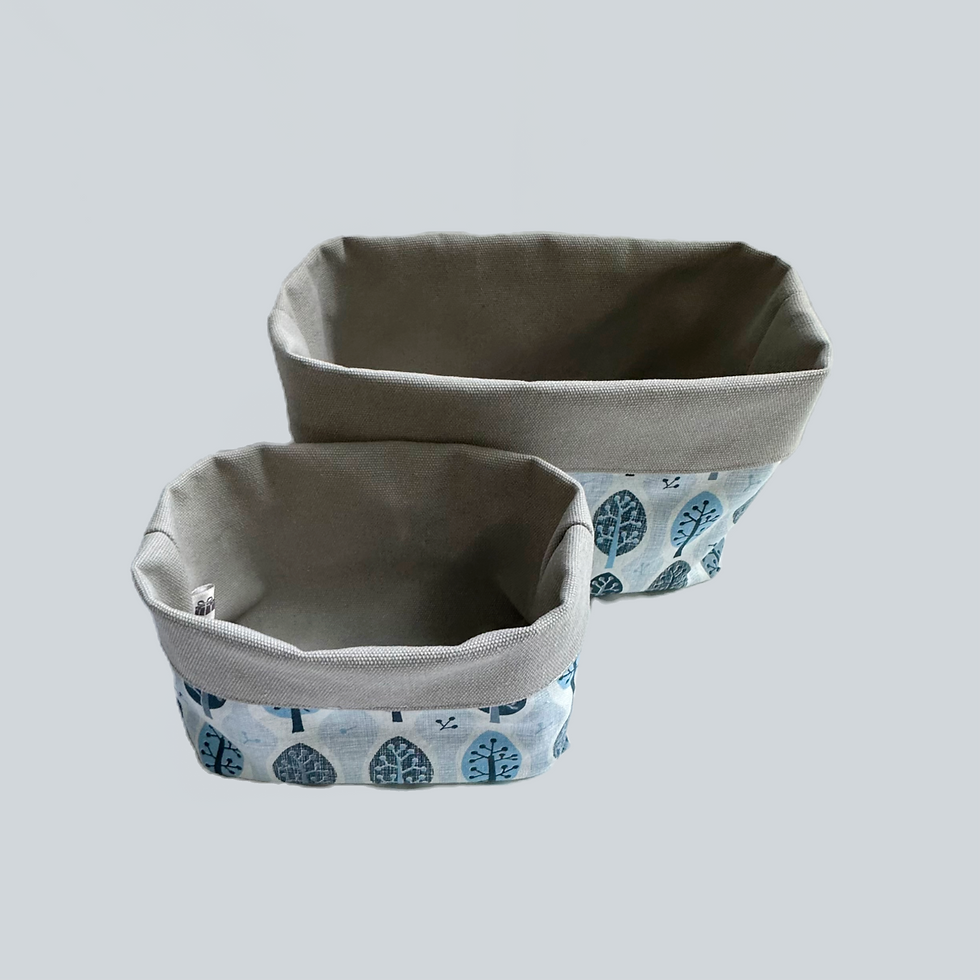 Thumbnail: Reversible Canvas Basket set of 2