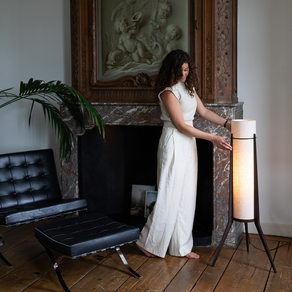 lifestyle fotografie op locatie van designlamp