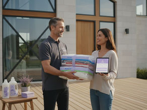 laundry delivery workflow