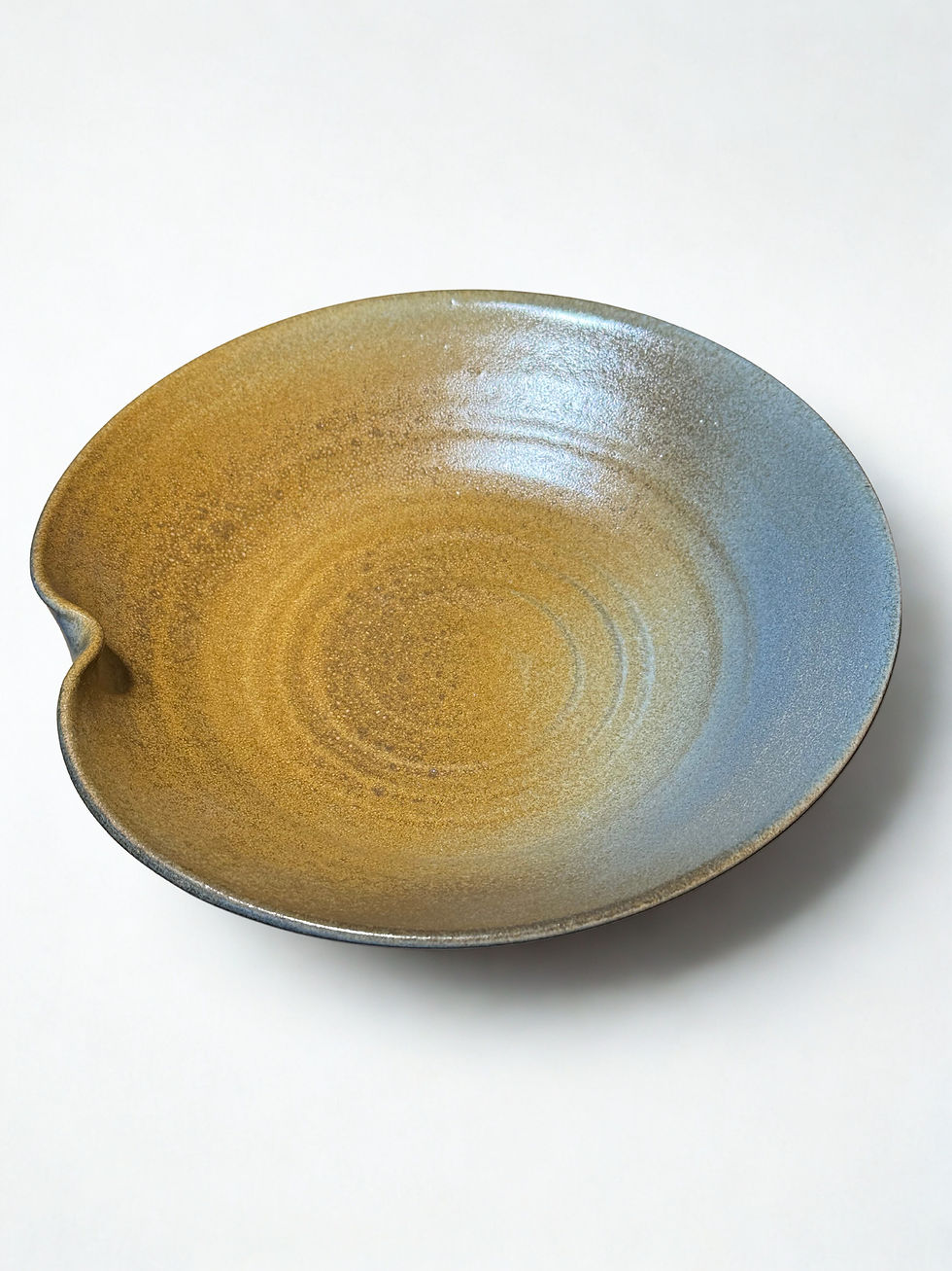 Handmade Ceramic Lotus Leaf Plate (蓮の葉皿 – Hasu no Ha-zara)