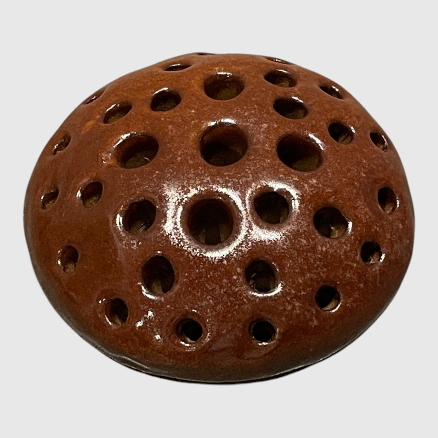 Handmade Ceramic Lotus Pod Kenzan (蓮の実剣山 – Hasu no Mi Kenzan) Large