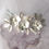 Thumbnail: Ceramic Freshwater Pearls Wedding Hair Clip