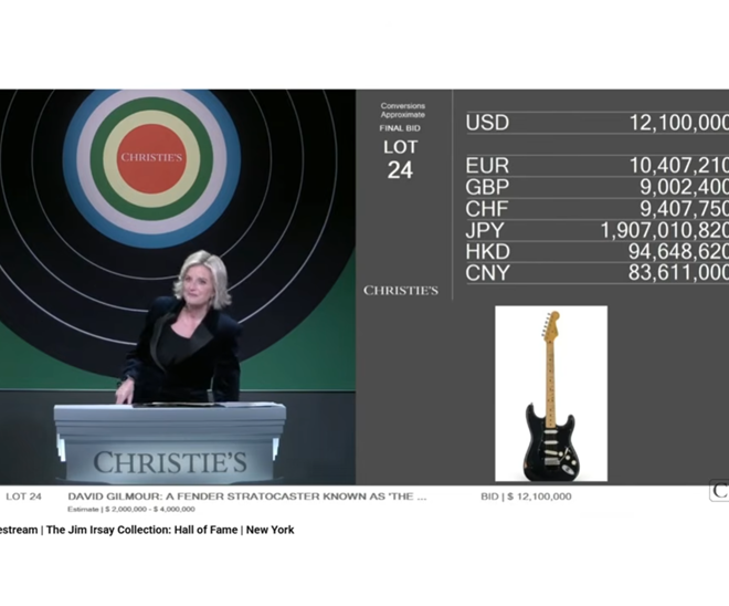 Pink Floyd Guitarist David Gilmour’s Black Stratocaster – The New ‘World's Most Expensive Guitar’