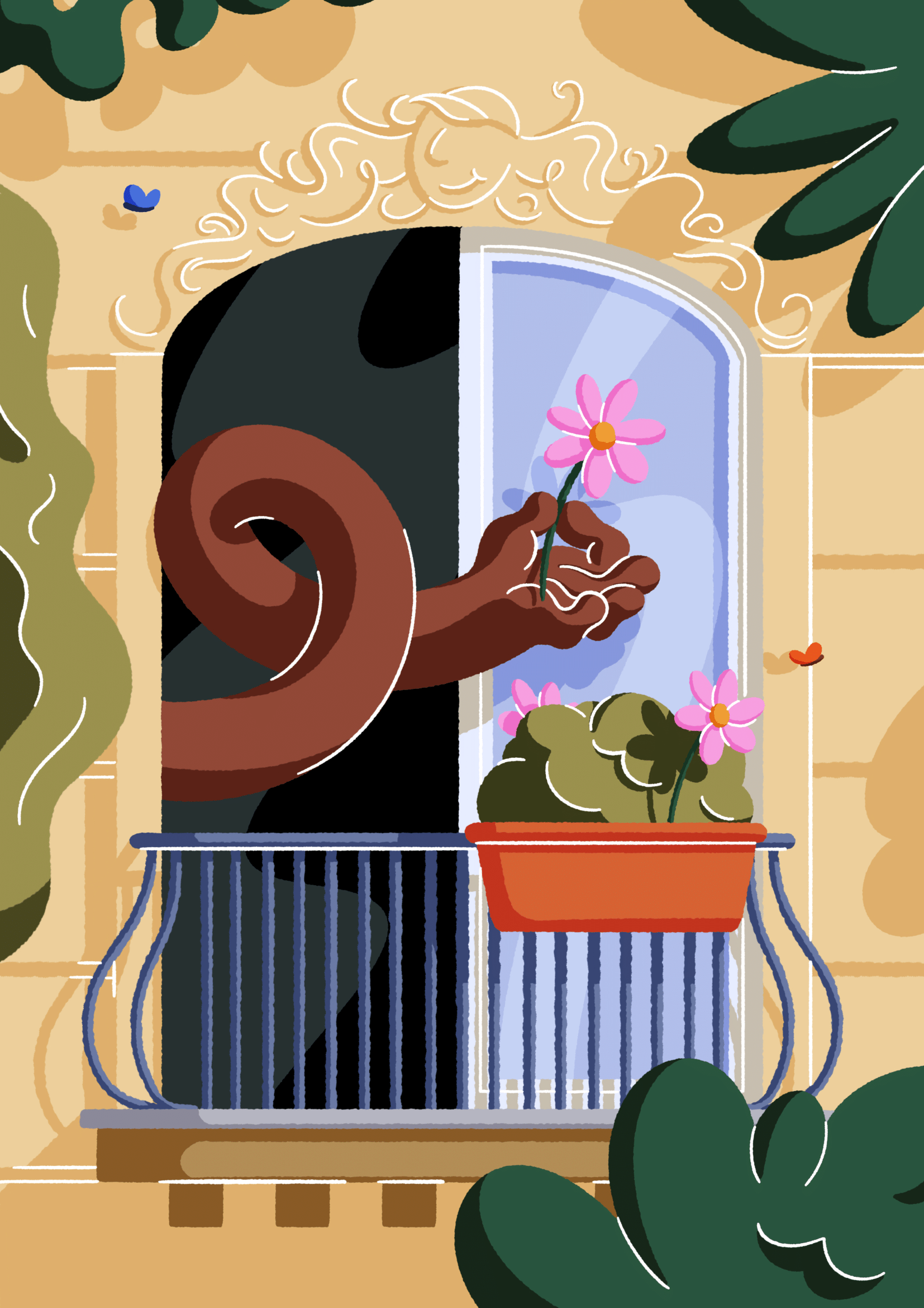 Louis Torres - Fenêtre sur rue - Tirage fine art