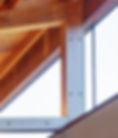 Close up view of ironbark trusses
