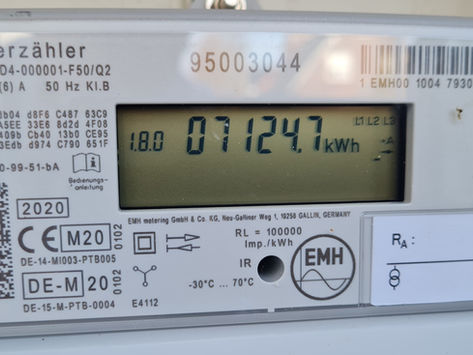 Wie lautet der Zählerstand nach 25 Jahren beim Gas?