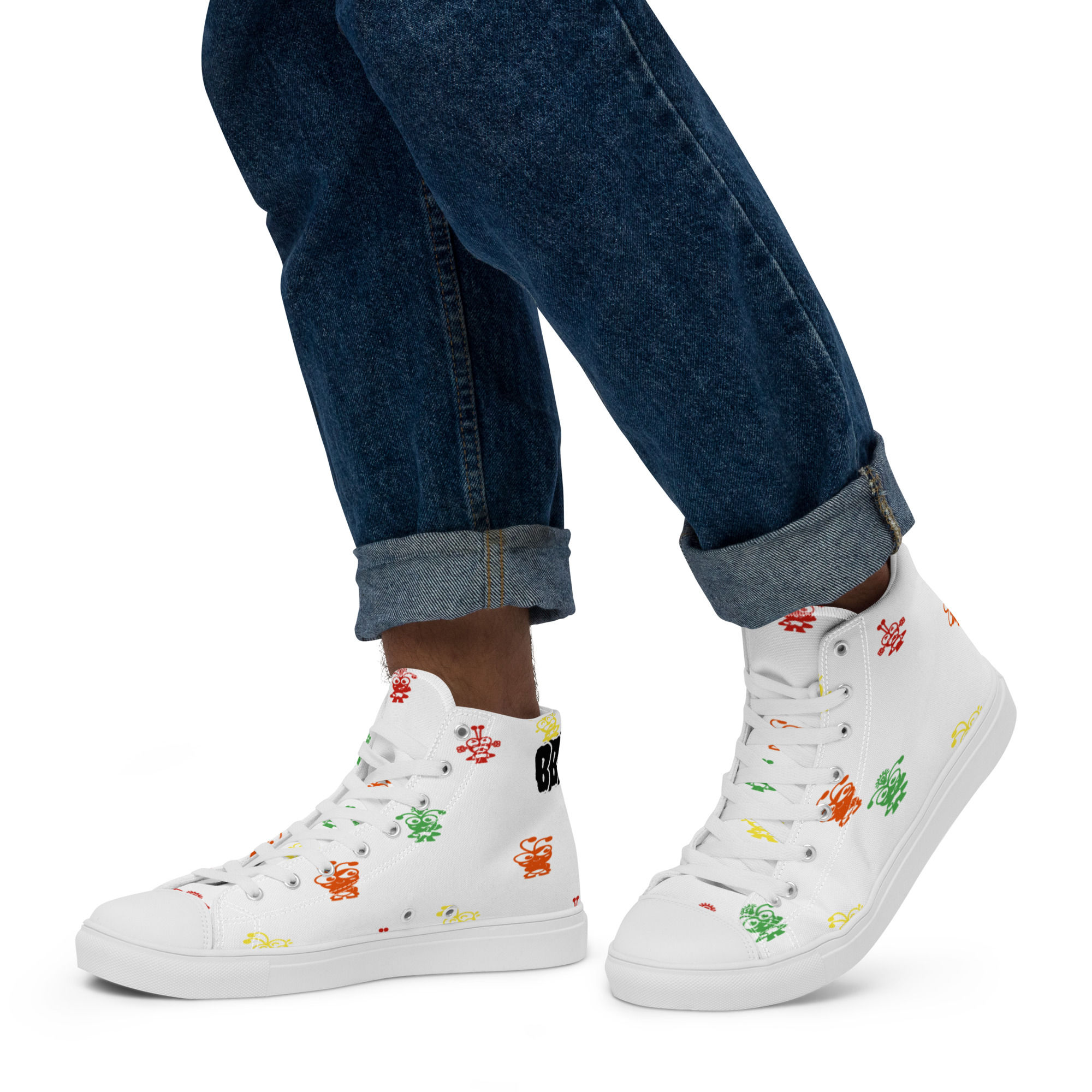 BB CLASSICS WHT Men’s high top canvas shoes