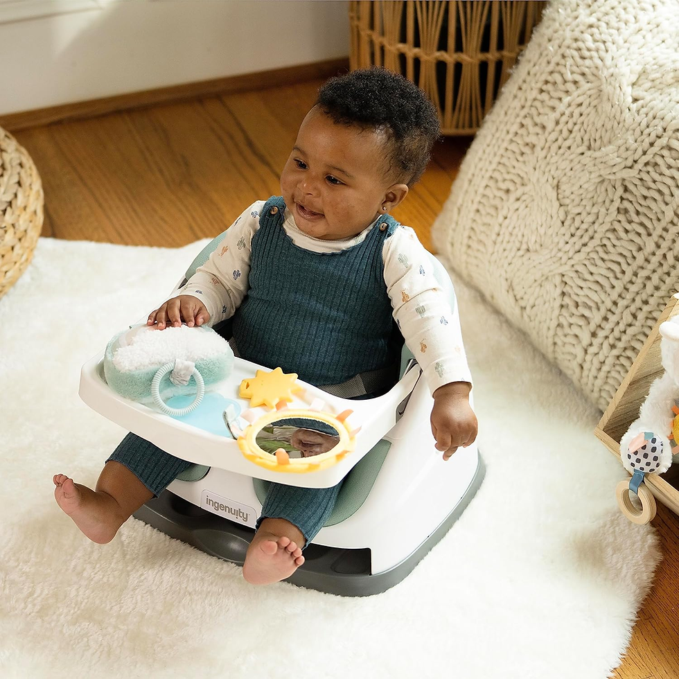 Thumbnail: Calm Springs Baby Gift Set – Musical Toy, Rattle, Mirror & 2 Teethers