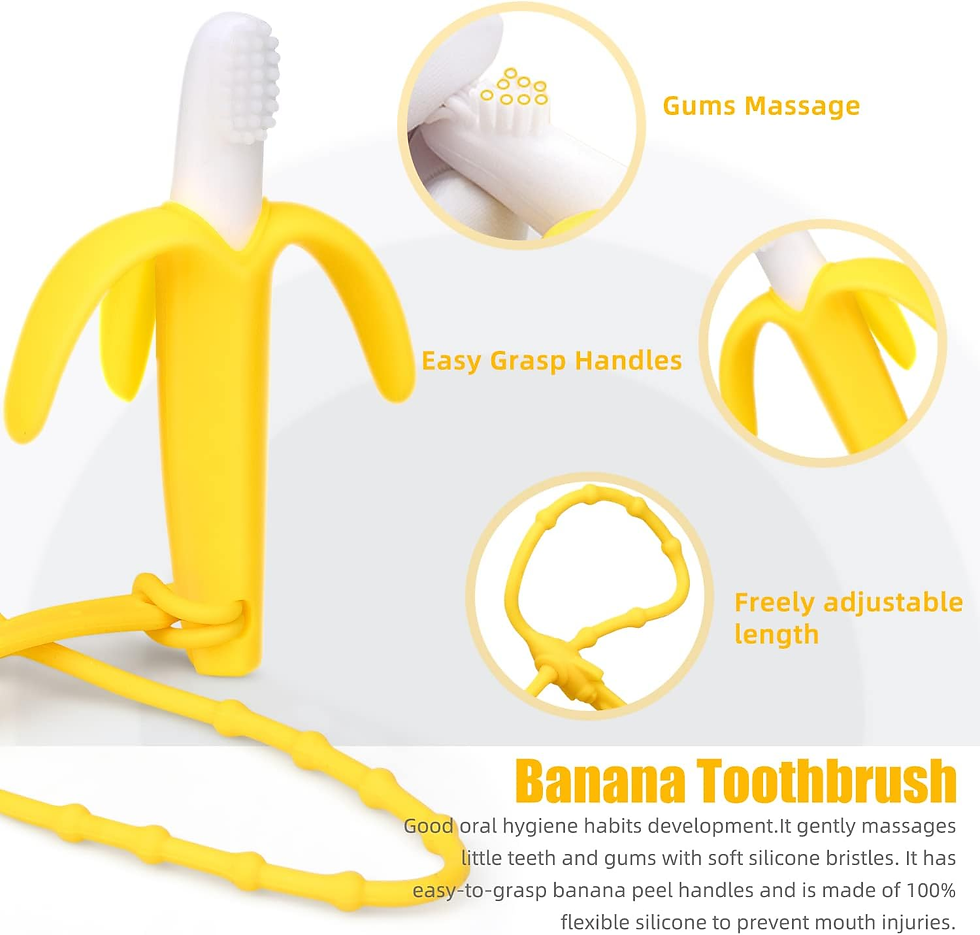 Thumbnail: Baby Teether & Fruit Feeder Set – Soothing Chew Toy + Feeder with 3 Silicone Sac
