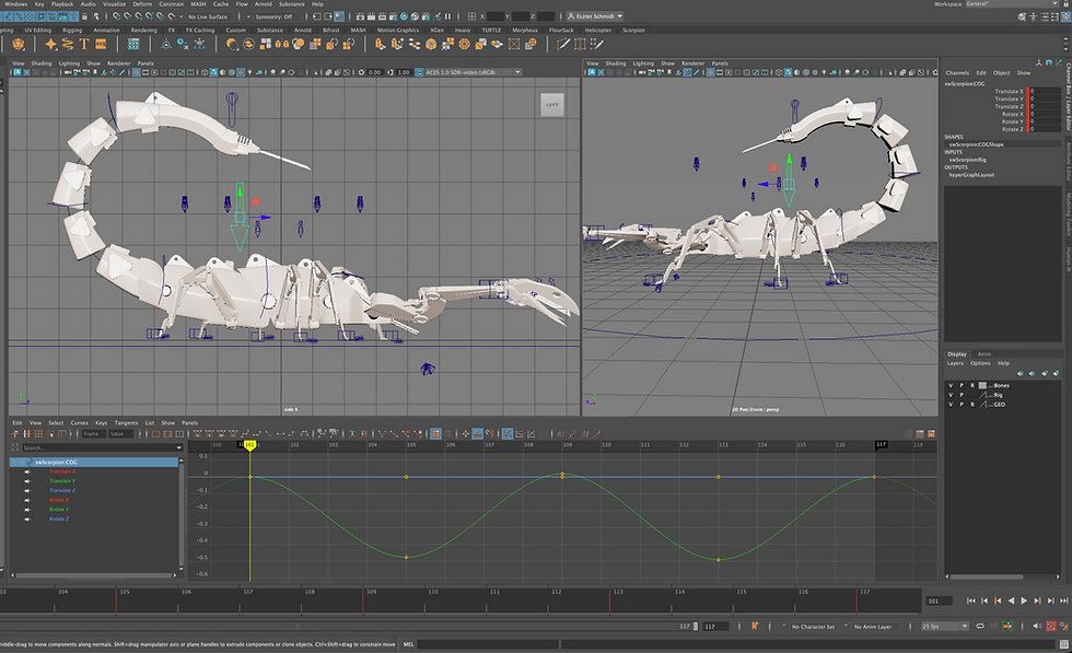 4. Process of adding body movement