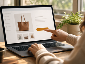 Symbolbild: Nutzer klickt auf einen klar sichtbaren Widerrufsbutton im Online-Shop auf einem Laptop in moderner Benutzeroberfläche.