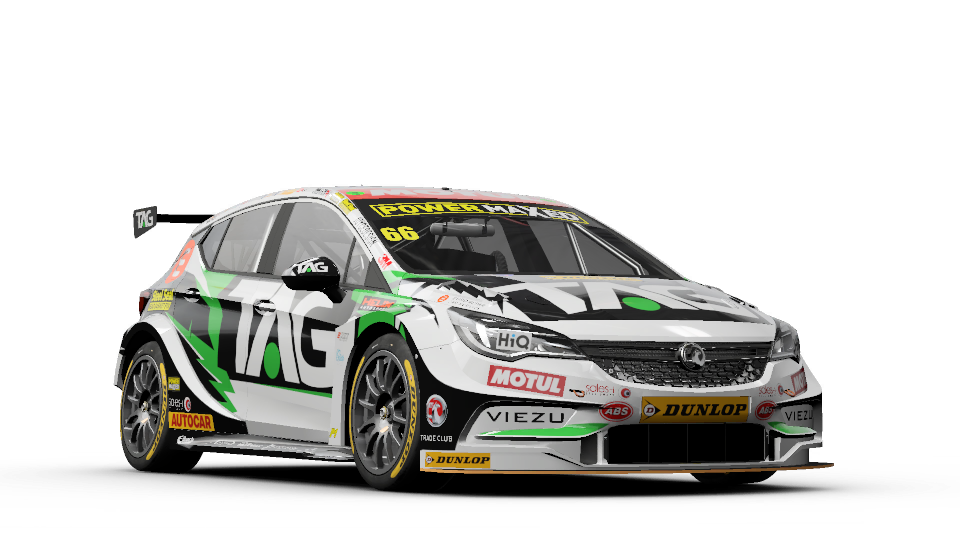 2017 Vauxhall #66 Power Maxed TAG Racing Astra
