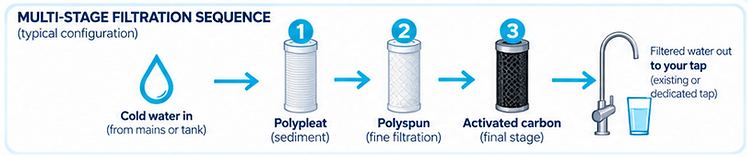 Multi-Stage Water Filtration Sequence
