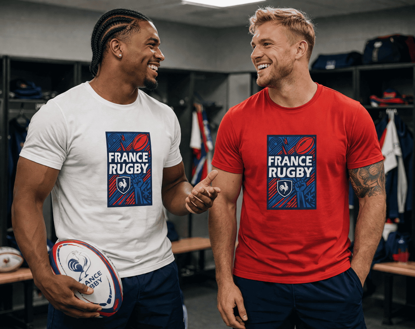 TSHIRT FRANCE RUGBY