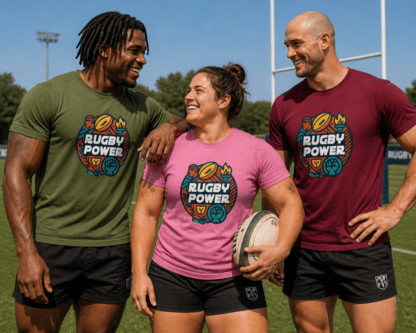 TSHIRT COTON RUGBY POWER