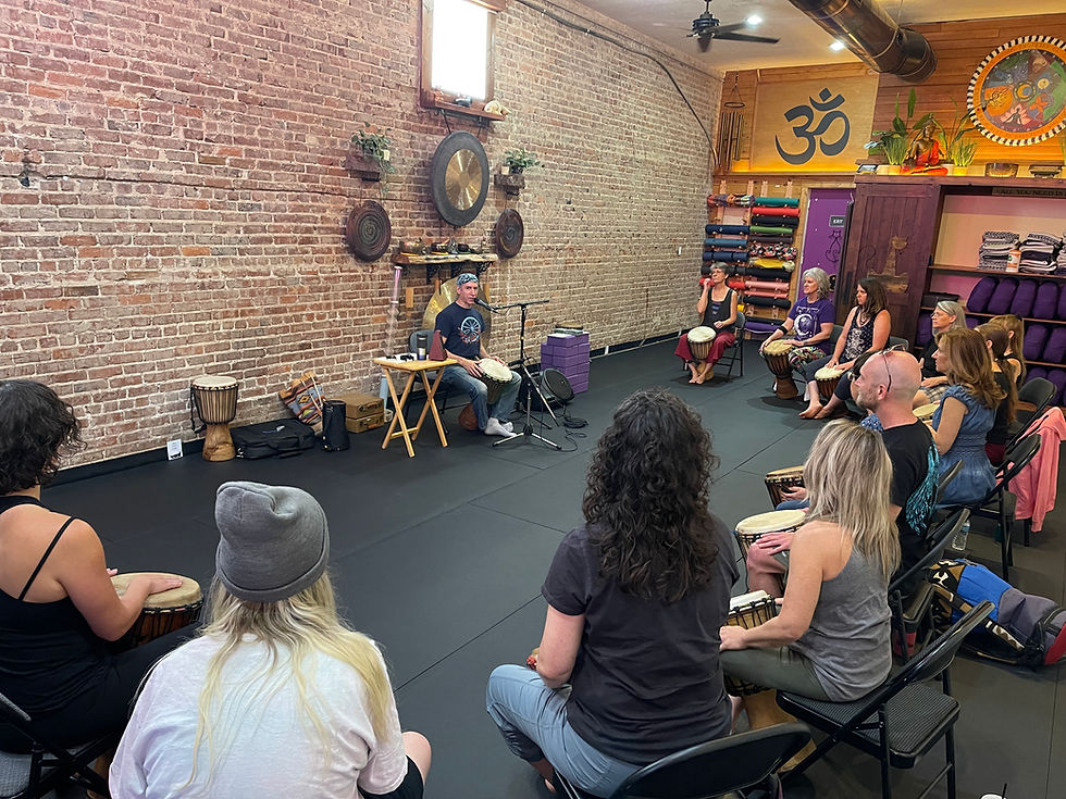 Drum Workshop Yoga Drumming