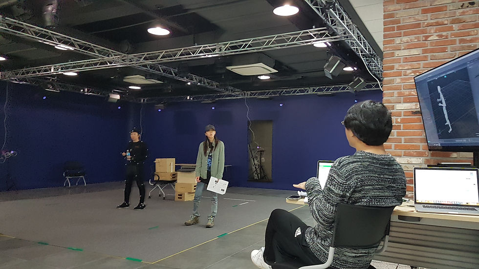 VR Motion capture filming