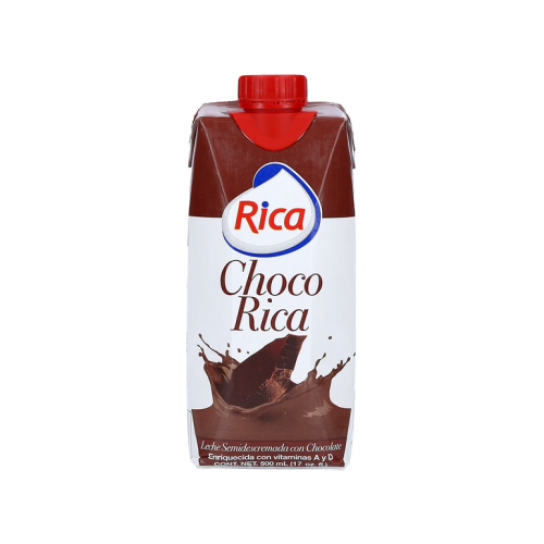Leche con Chocolate UHT 18/ 500 mL Choco Rica