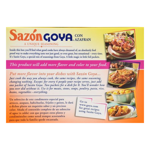 Miniatura: Sazón con Azafrán 3.52 oz 20 uds. Goya