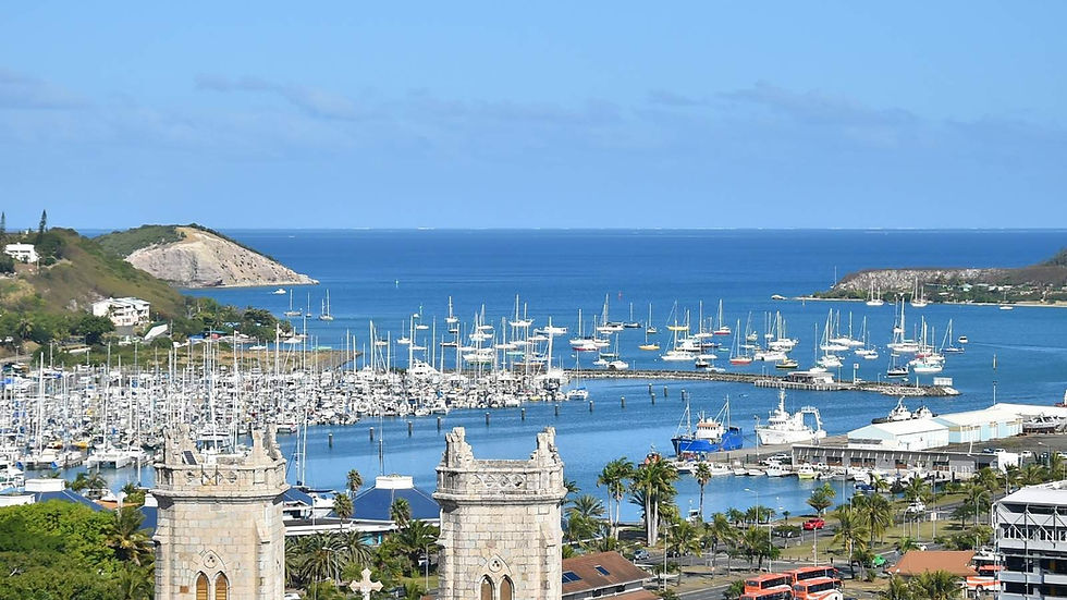 Vue depuis les hauteurs de Nouméa