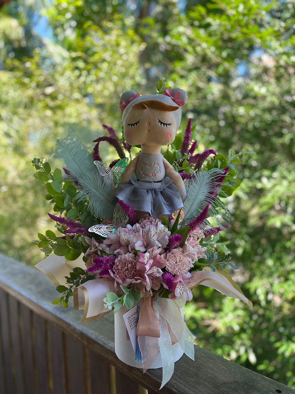 Miniatura: Flower Box Maternidade - Com Boneca Metoo