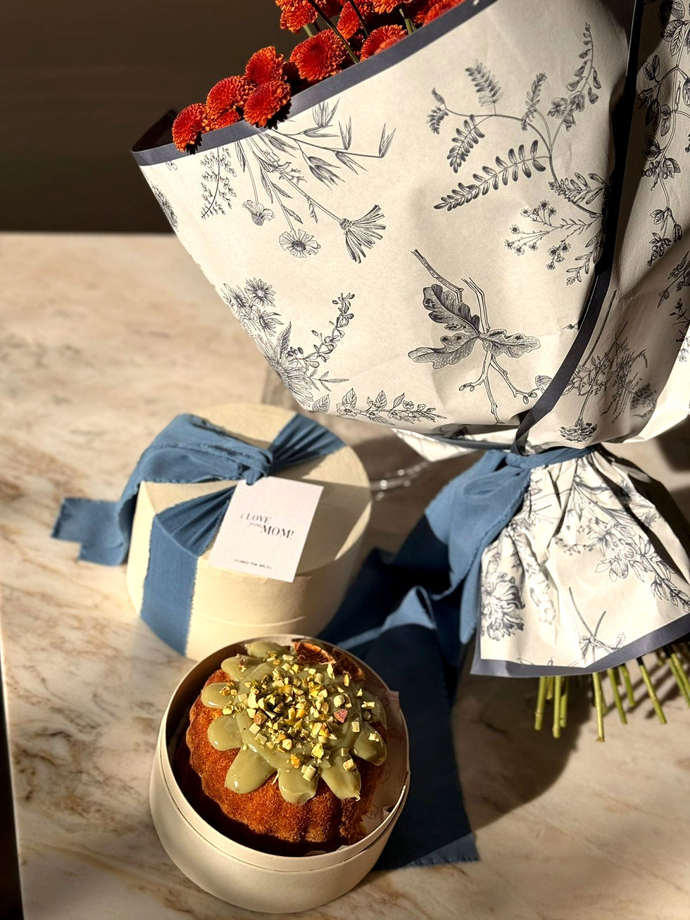 Miniatura: Buquê Toile de Jouy + agrado