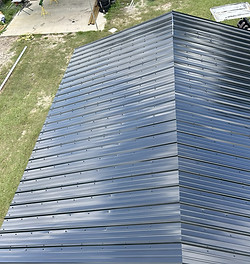 New dark metal roof in Titusville FL