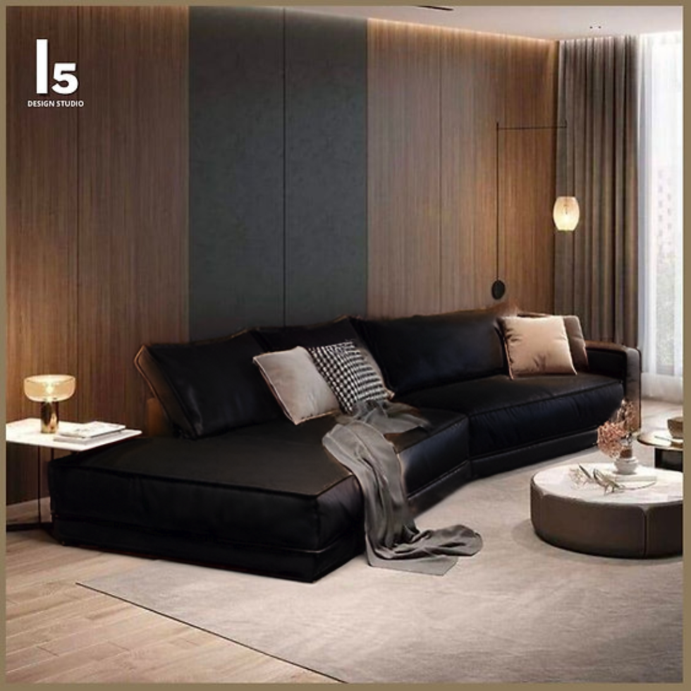 Luxury Faux Leather Designer Sofa