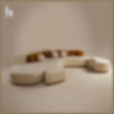 Luxury Sculptural Modular Sofa – 3-Meter Statement Seating