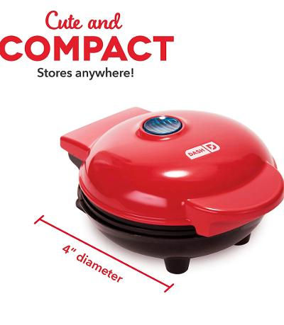 Thumbnail: Mini Heart Waffle Maker & More for Paninis, Hash Browns, & On the Go Breakfast