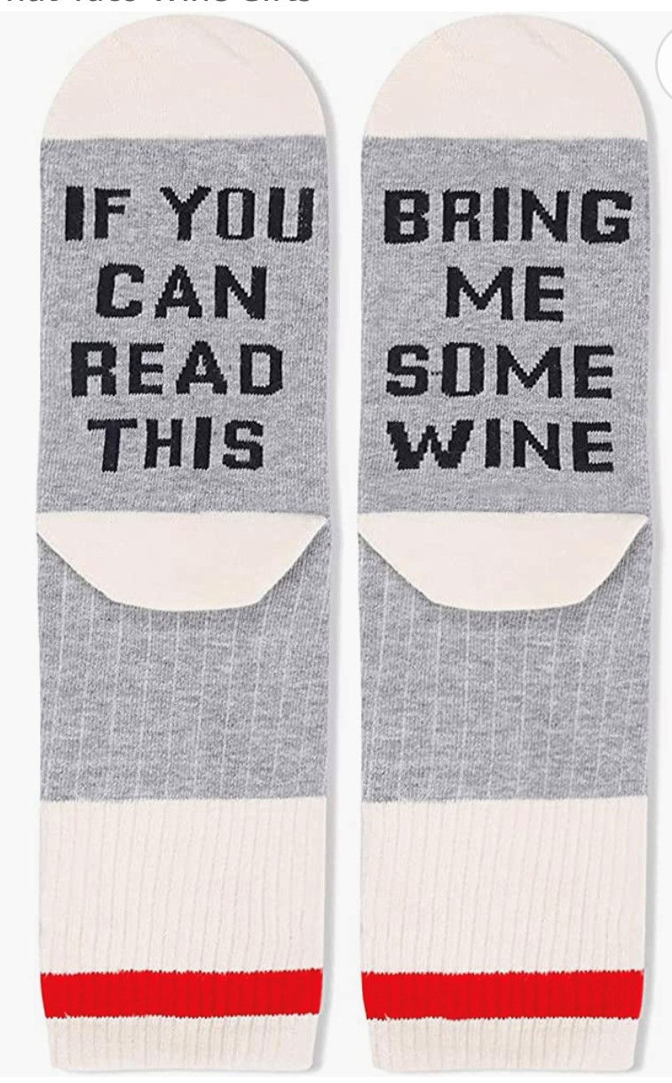 Thumbnail: If You Can Read This Bring Me Wine Socks for Women, Valentine’s Day, Birthday
