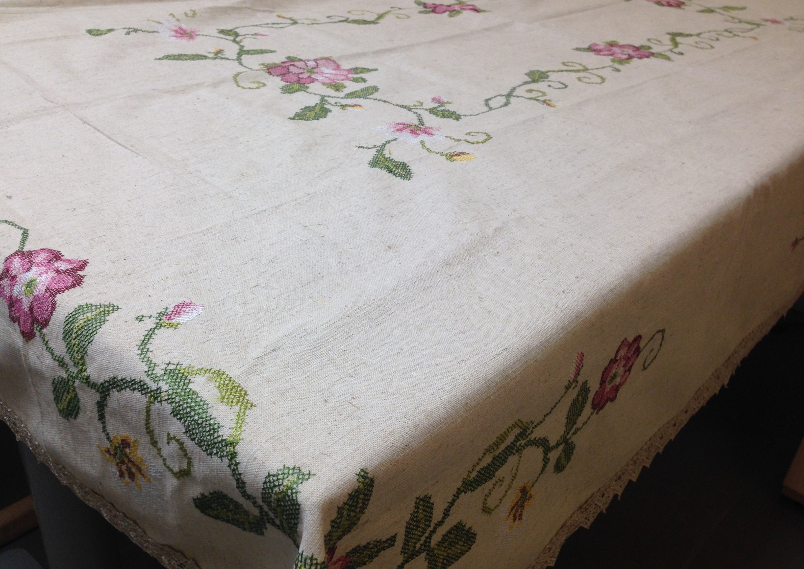 Embroidered Table-cloth