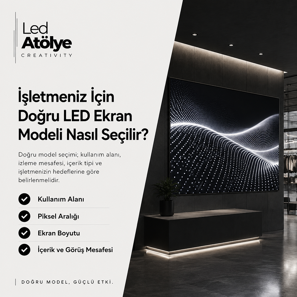 İşletmeniz İçin Doğru LED Ekran Modeli Nasıl Seçilir?