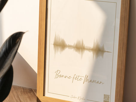 Cadeau Fête des Mères Original : Offrez une Affiche Audio Personnalisée avec la Voix de Vos Enfants