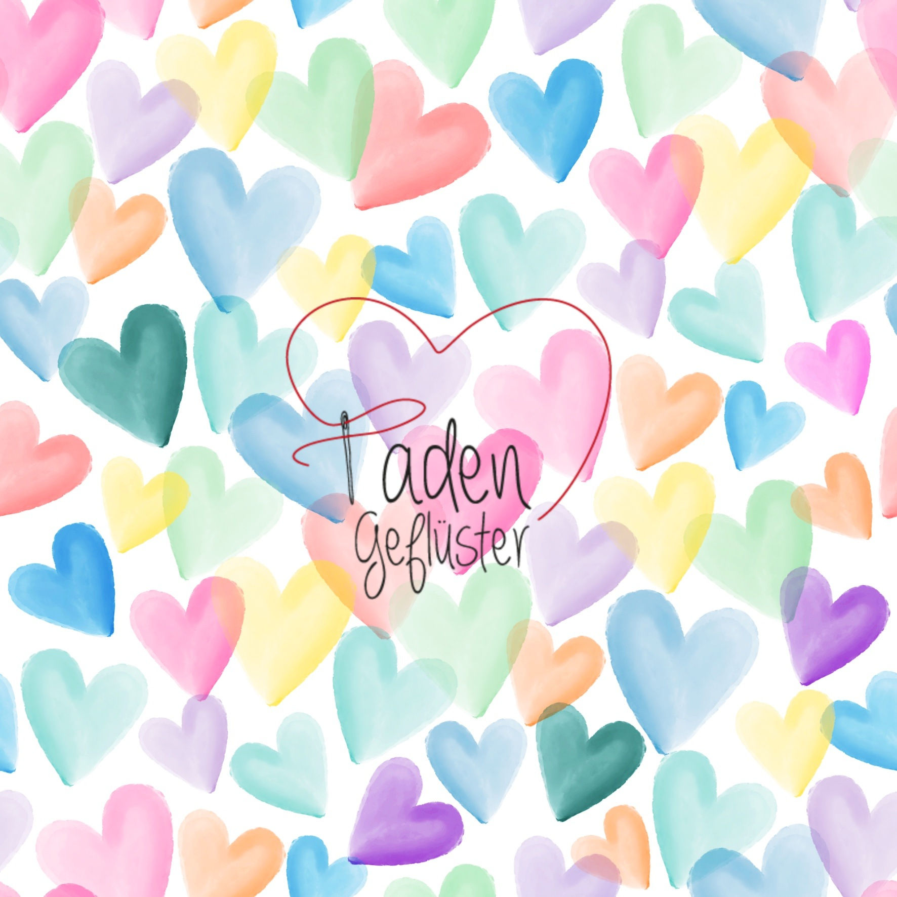 Bunte Herzen1 Badelycra