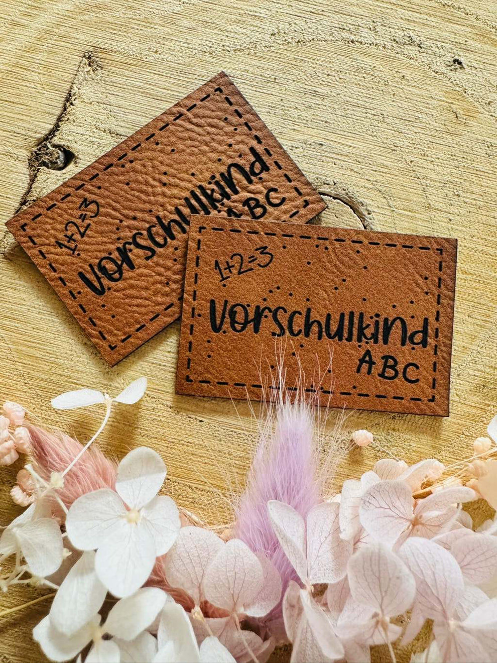 Kunstlederlabel ABC Vorschulkind
