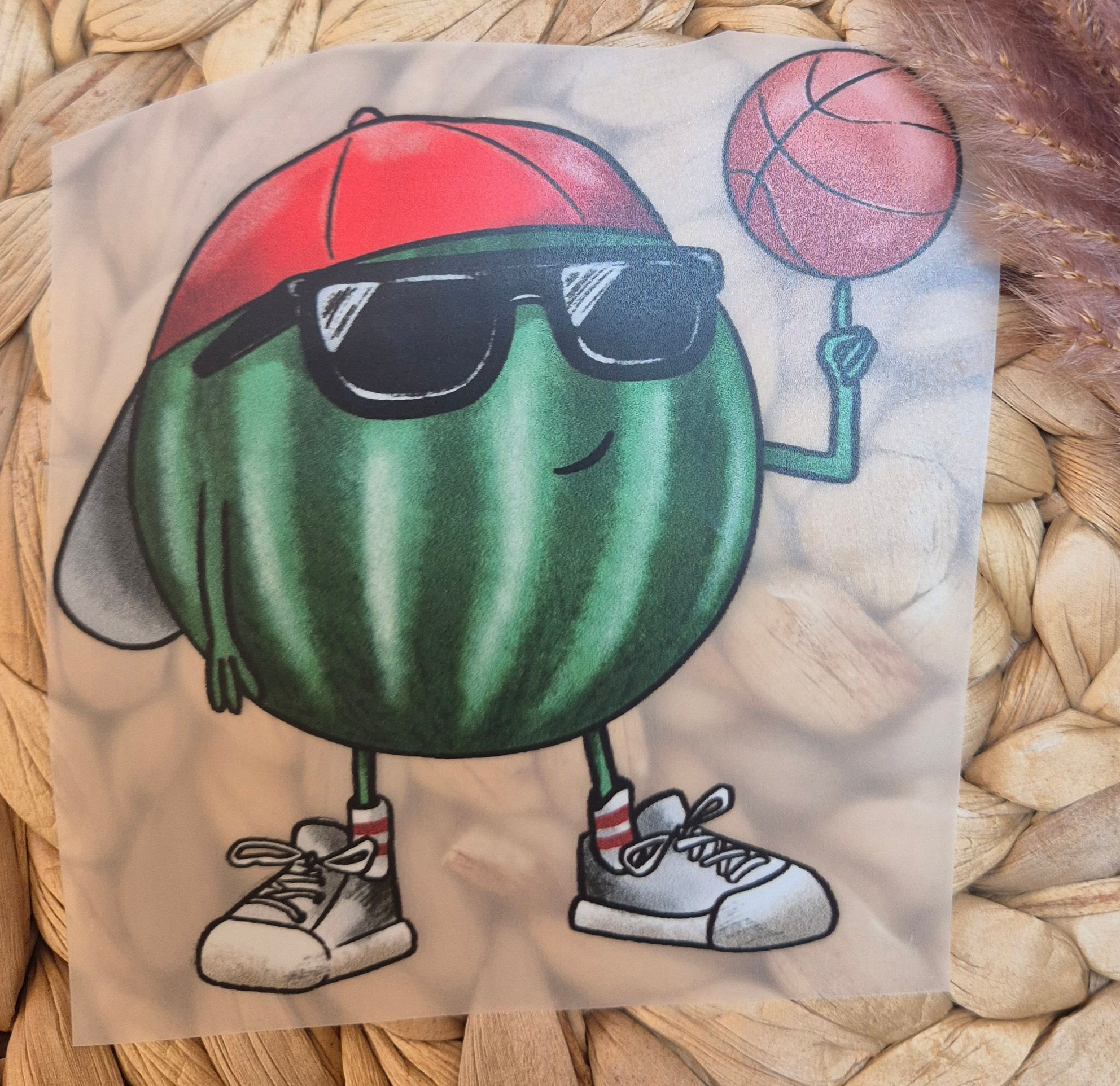 Bügelbild Coole Melone