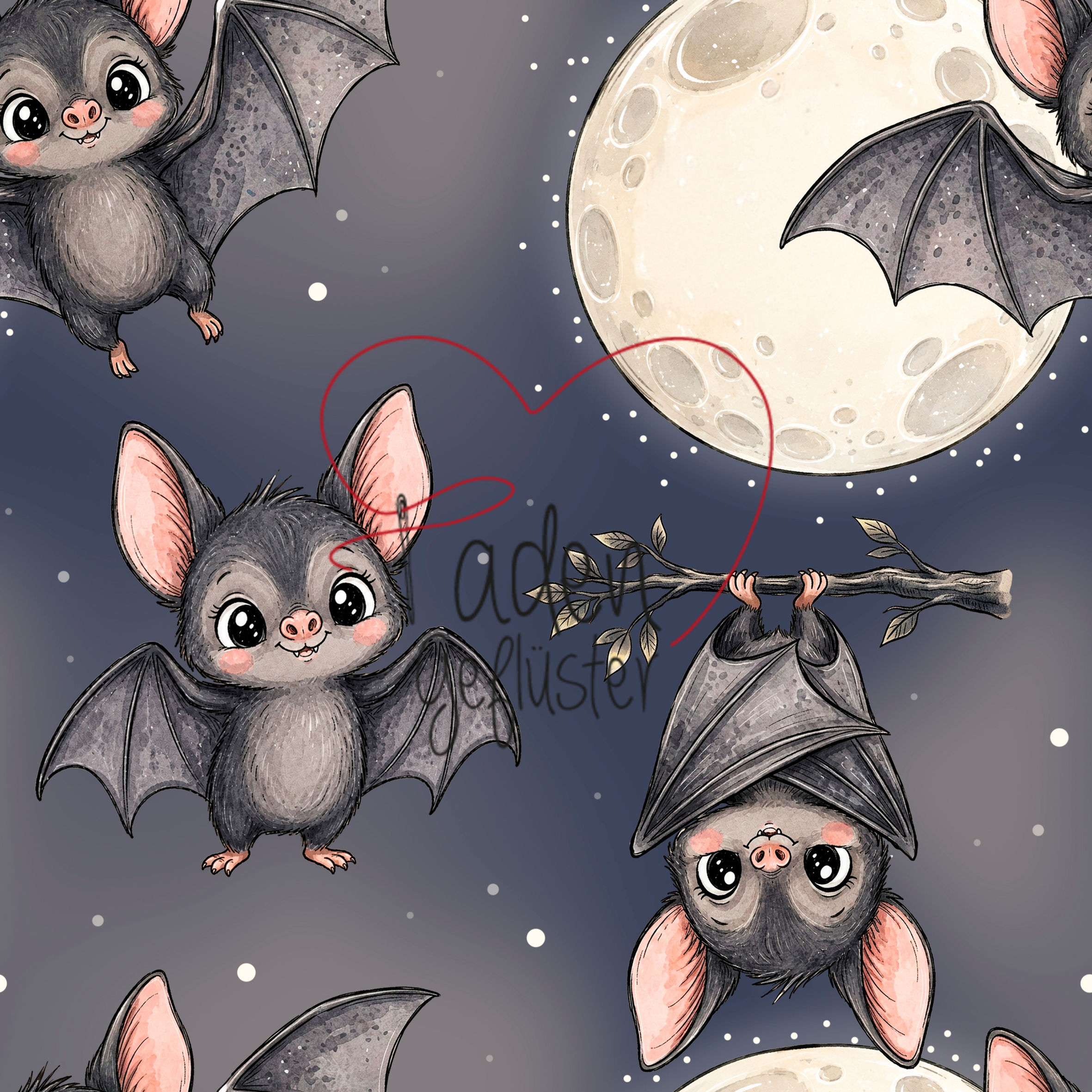 Hängende Fledermaus