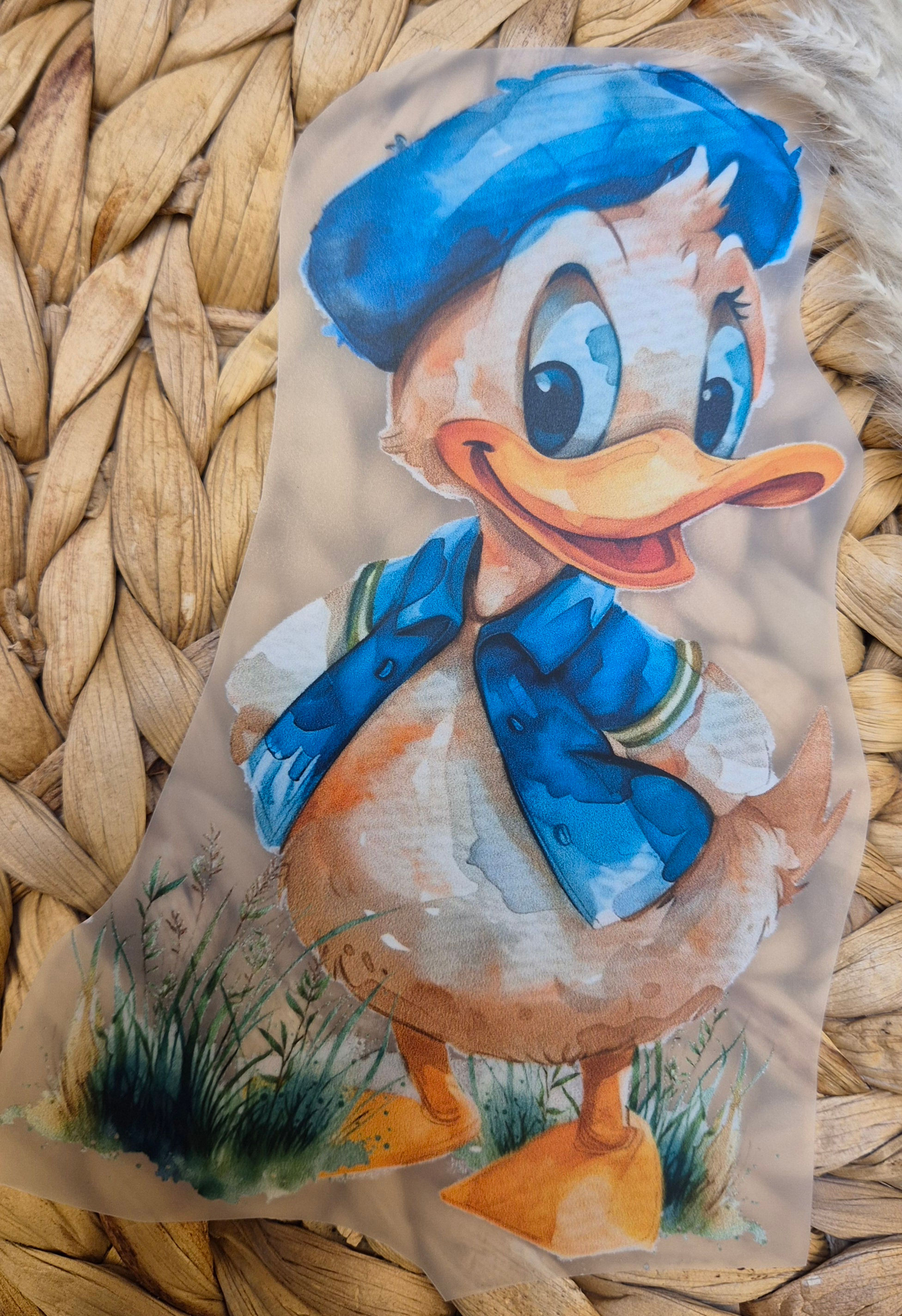 Bügelbild coole Ente