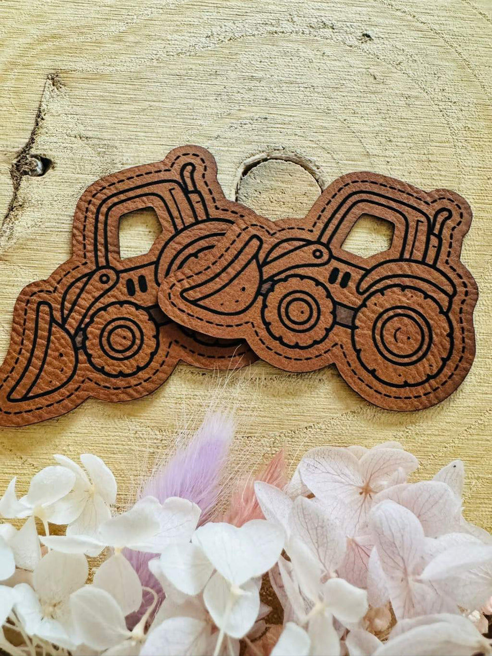 Kunstlederlabel Radlader