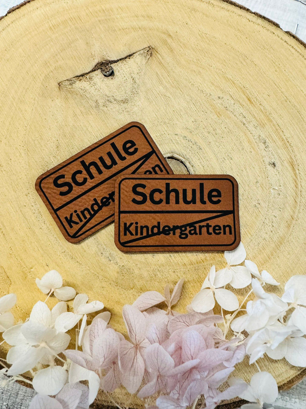 Kunstlederlabel Kindergarten/ Schule